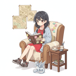 Lily behind the scenes