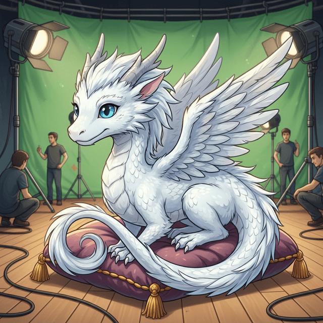 Lucky behind the scenes