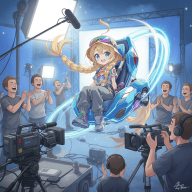 Sparkle the Fun behind the scenes